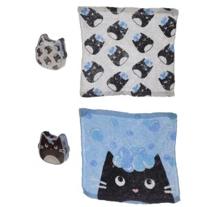 Resehandduk, komprimerad, Feline Fine Katt
